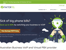 Tablet Screenshot of faktortel.com.au
